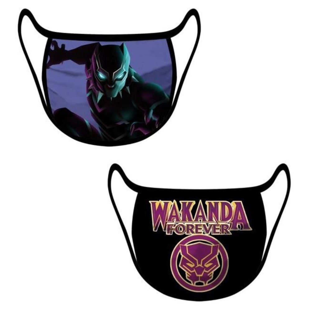 Disney Black Panther Cloth Mask Set Adult XL